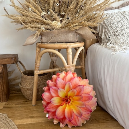 Poduszka jesienna kwiat Dalia mała