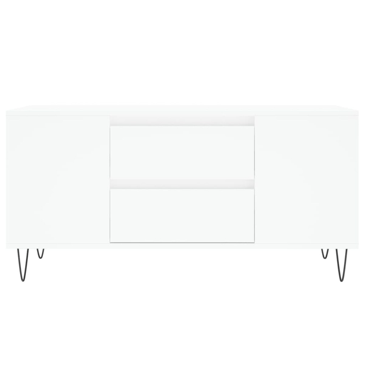 vidaXL Stolik kawowy, biały, 102x44,5x50 cm, materiał drewnopochodny