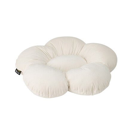Poduszka kwiatek Mia, śmietankowa biel, 45 cm, Posh Velvet