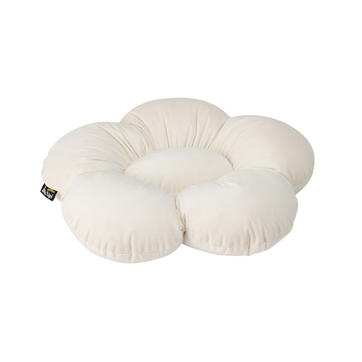 Poduszka kwiatek Mia, śmietankowa biel, 45 cm, Posh Velvet