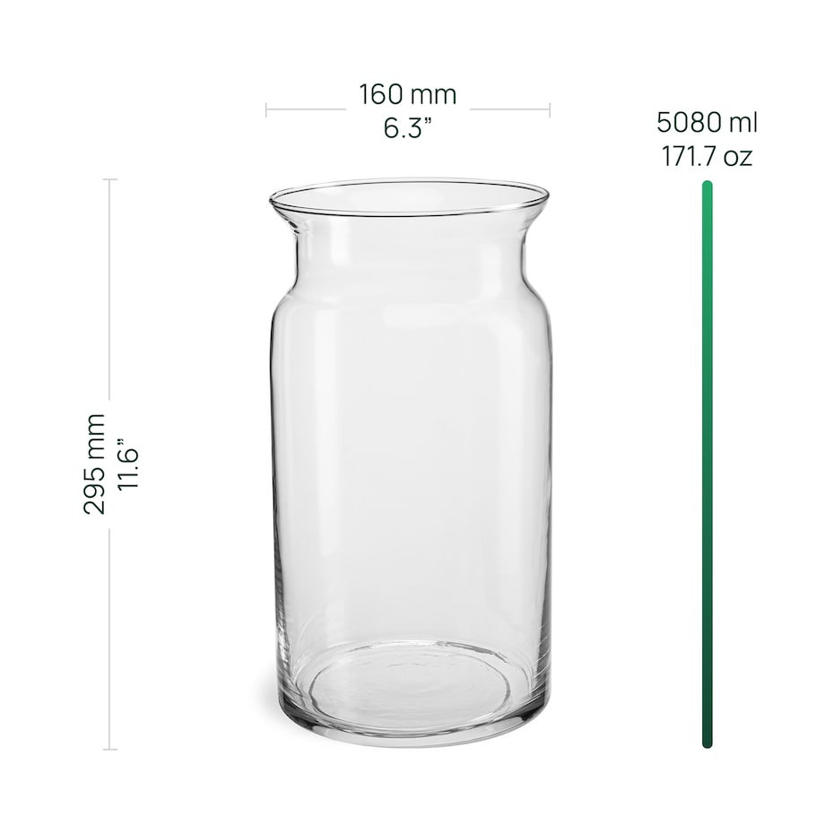 Wazon szklany, słój Aura 29.5 cm