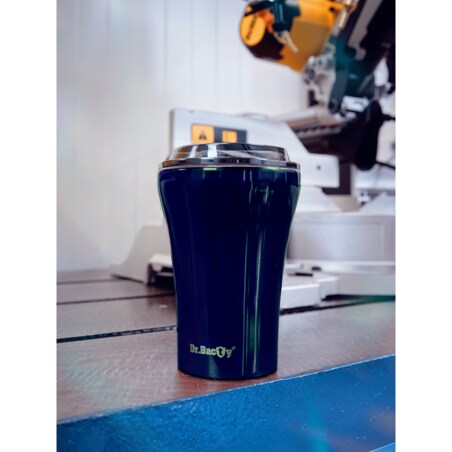 Kubek termiczny do kawy z powłoką ceramiczną Dr.Bacty Apollo - 227 ml - niebieski