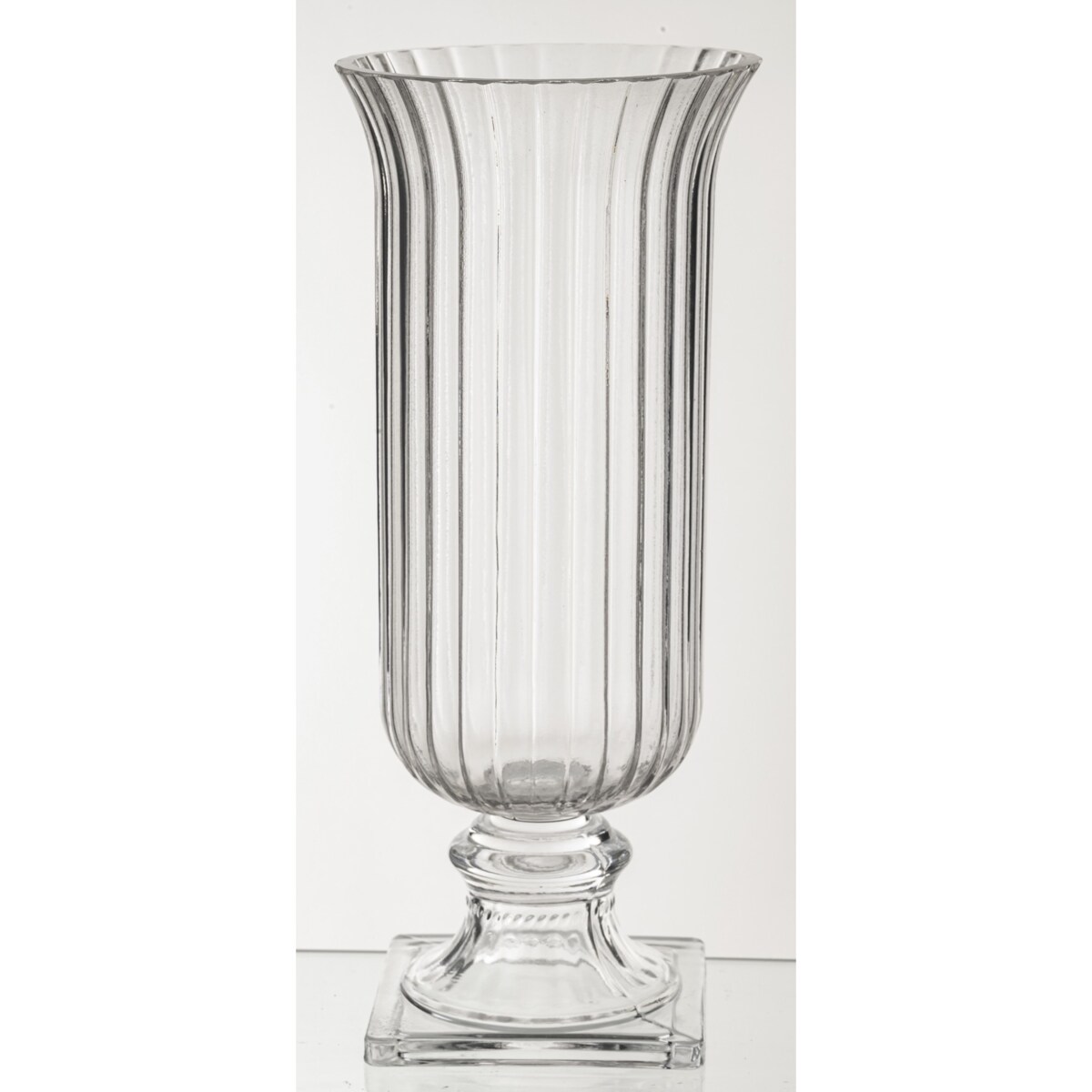 Wazon 37x15,5x15,5 cm TAZZA-5 na nóżce przezroczysty