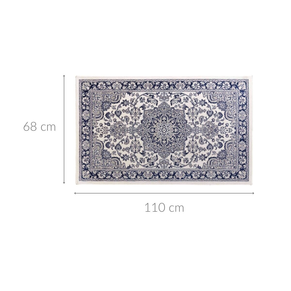 Tkany dywan do przedpokoju, CHERINE, 68 x 110 cm