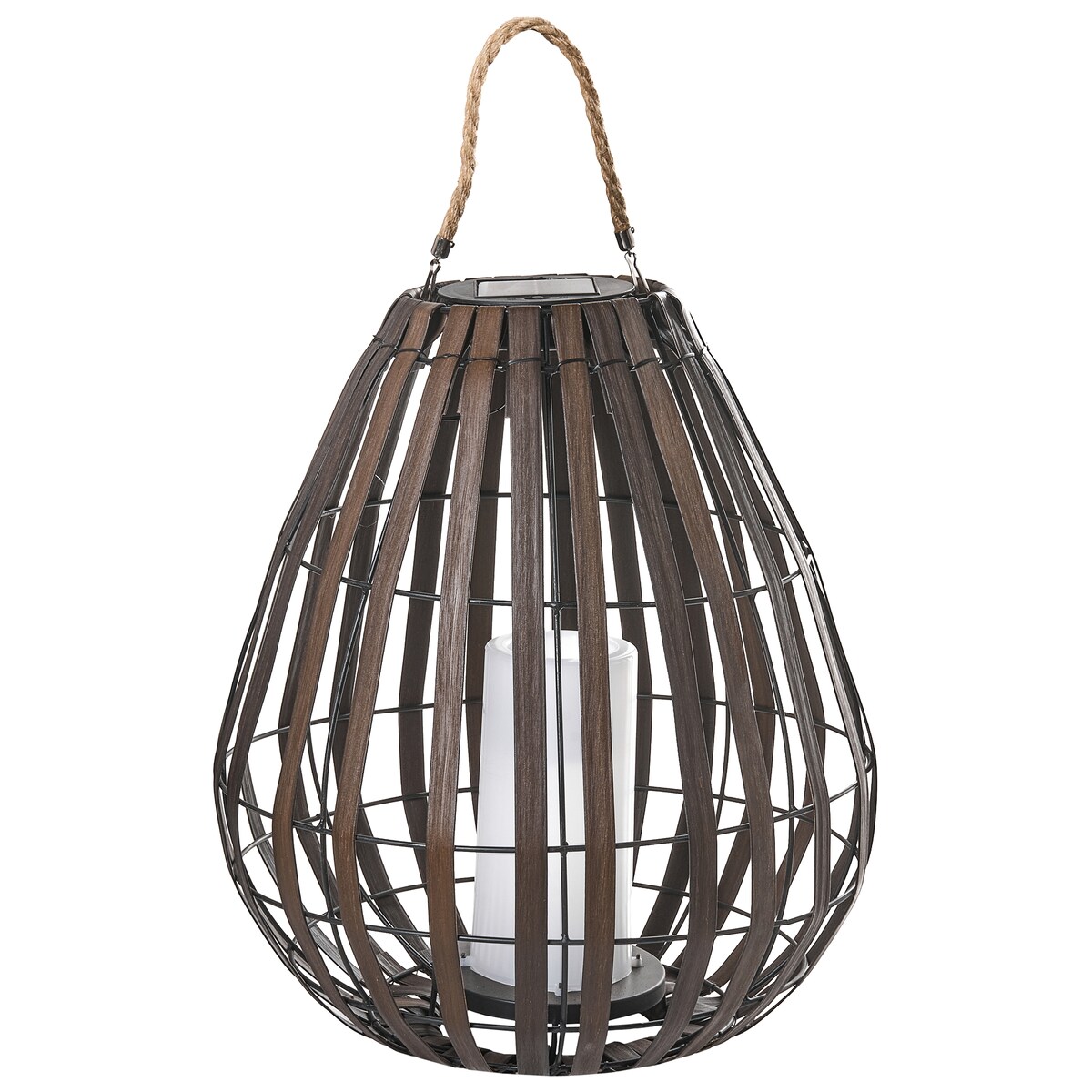 Lampion solarny LUFUPA 61 cm Ciemnobrązowy