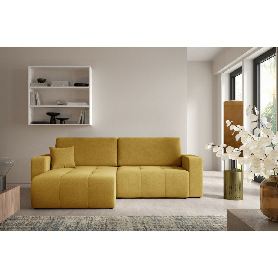 Narożnik MOLINIO L z funkcją spania z pojemnik na pościel Kolor: Wind 48