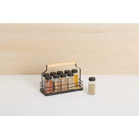 Organizer - koszyk na przyprawy na 10 słoiczków 21,5x16x9 cm