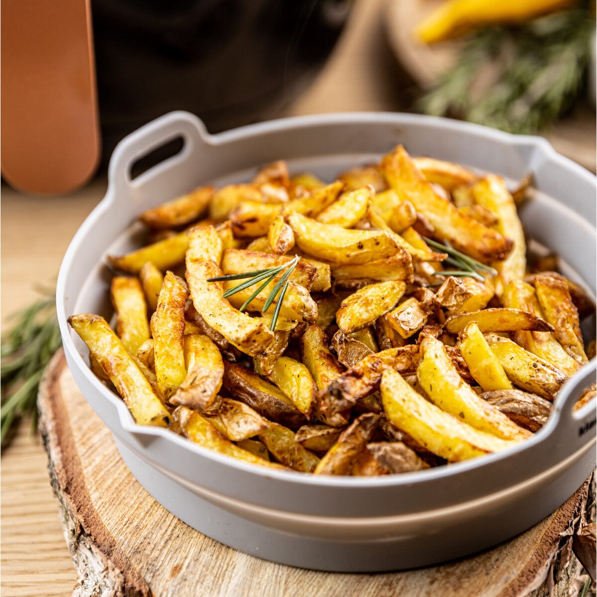 Zestaw wkładów silikonowych do frytkownicy beztłuszczowej 2 sztuki okrągły 20cm składany KLAUSBERG