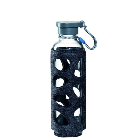 Bidon szklany IN GIRO 0,5l VIOLAN ANTHRAZYT - Leonardo