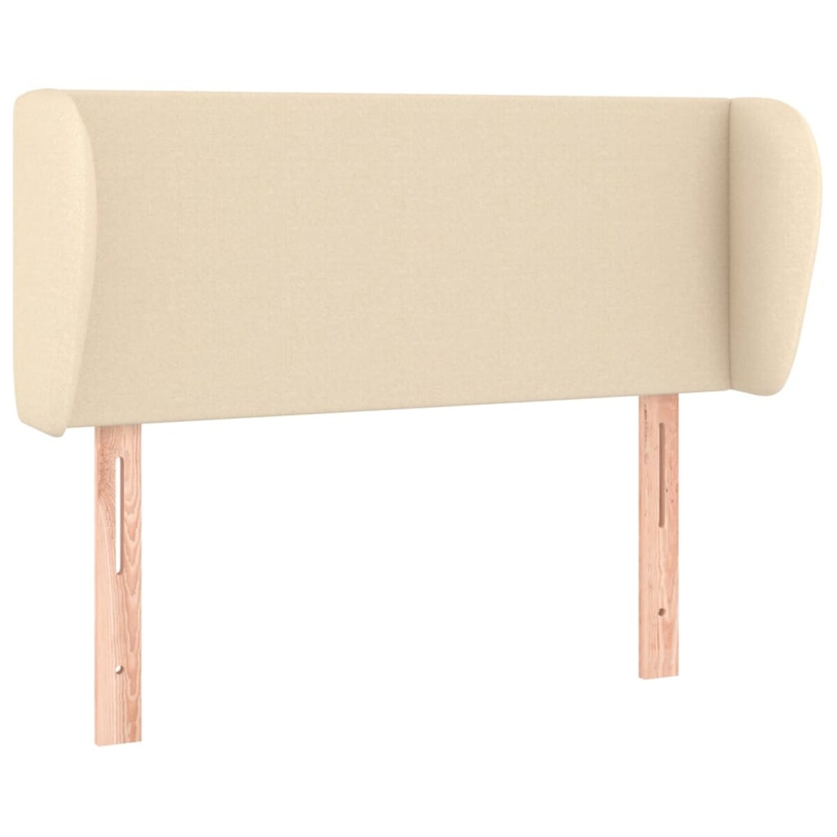 vidaXL Zagłówek uszak, kremowy, 83x23x78/88 cm, tkanina