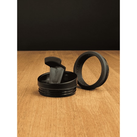 Kubek termiczny na kawę 2w1 Dr.Bacty Notus 360 ml - biały