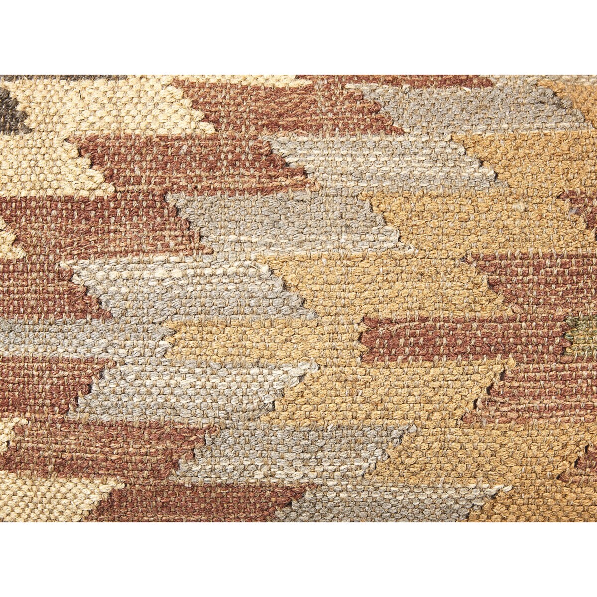 Puf jutowy 50 x 50 x 30 cm wielokolorowy DEEPOR