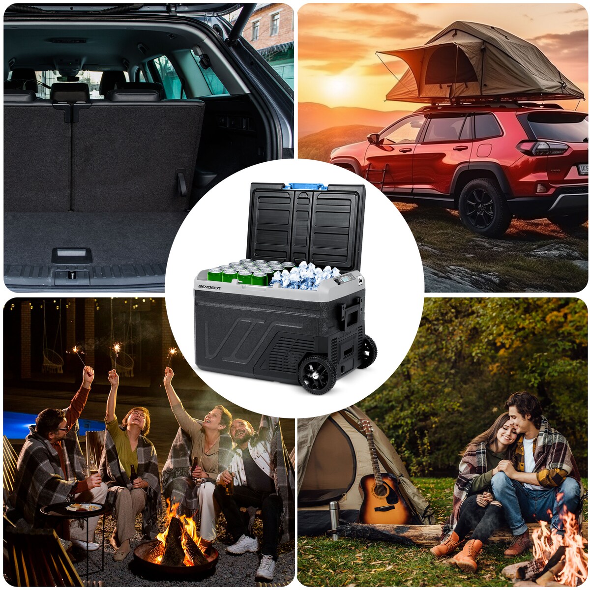 Lodówka turystyczna kompresorowa samochodowa 12V/230V 40L Berdsen