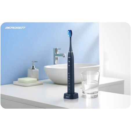 Szczoteczka soniczna do zębów Berdsen Galaxy granatowa + etui 322003