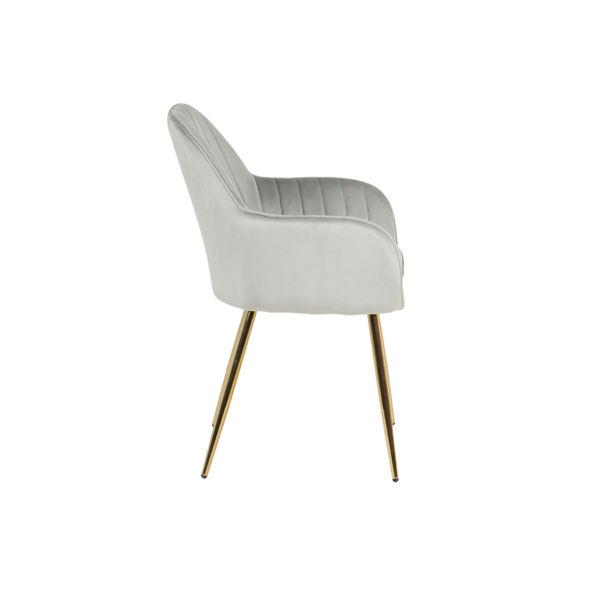 KRZESŁO TAPICEROWANE VELVET WELUR DO SALONU JADALNI KUCHNI SZARE MIA GOLD