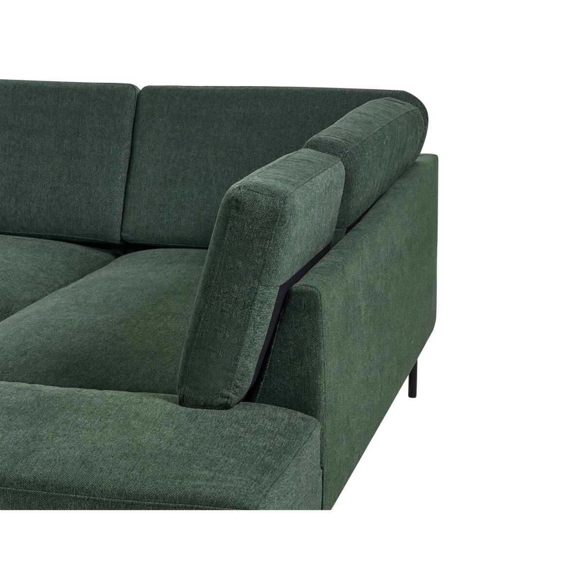 Narożnik 4-osobowy lewostronny zielony BREDA