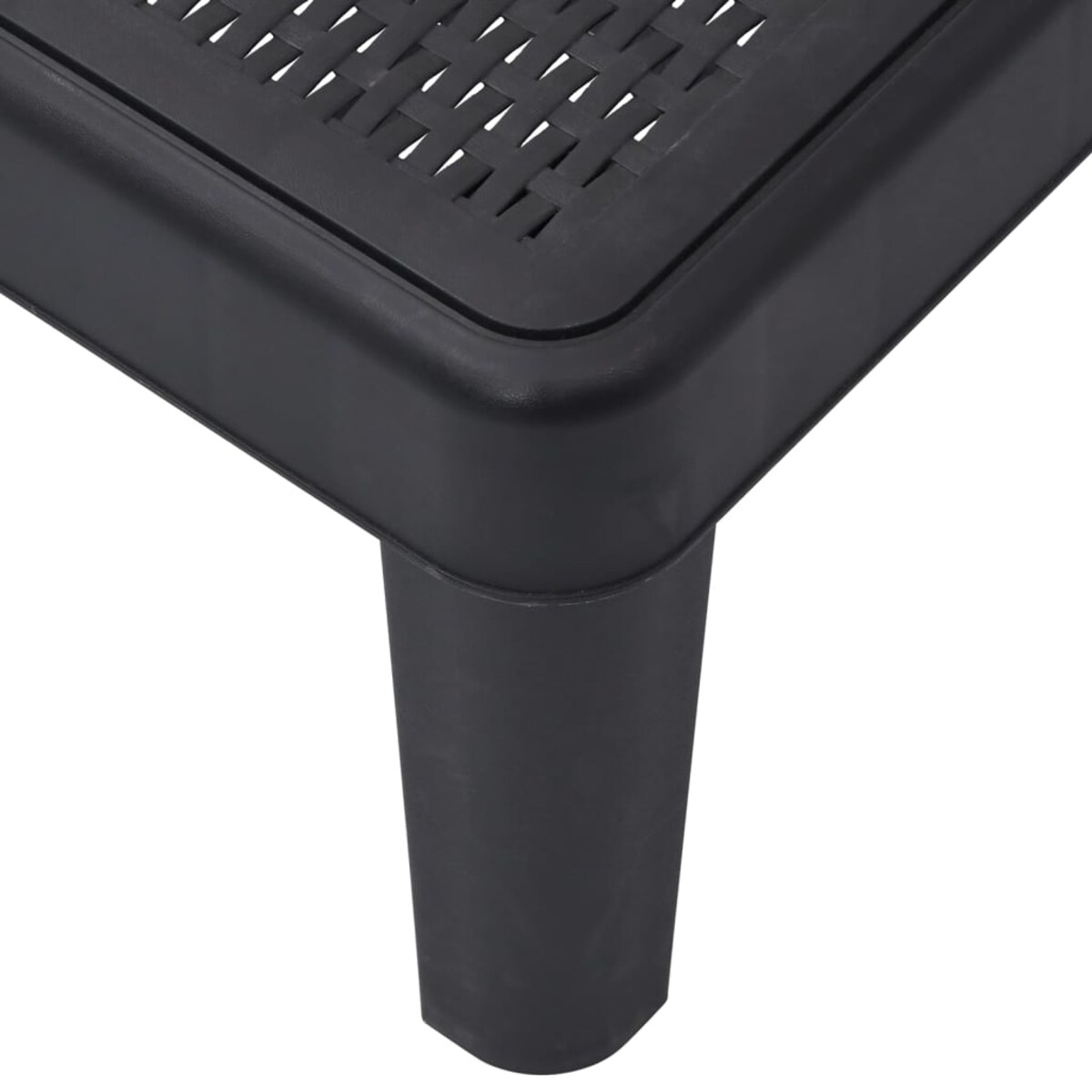 vidaXL Leżak, 4 pozycje regulacji oparcia 155,5x57x28 cm, polipropylen