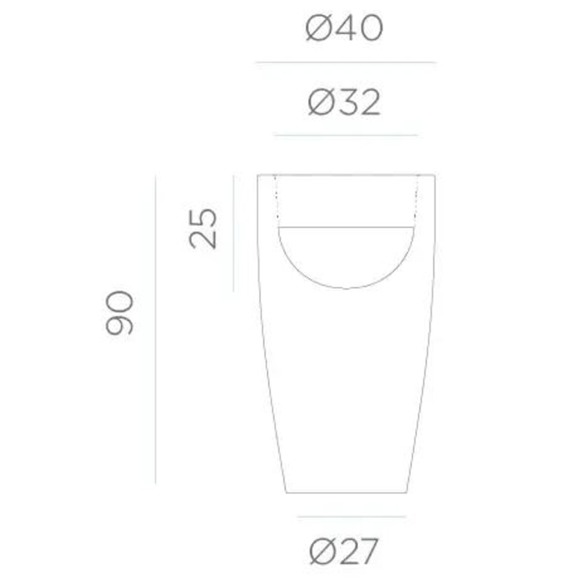 Podświetlana donica Bambu LUMBM090OFNW King Home na taras IP65 biała