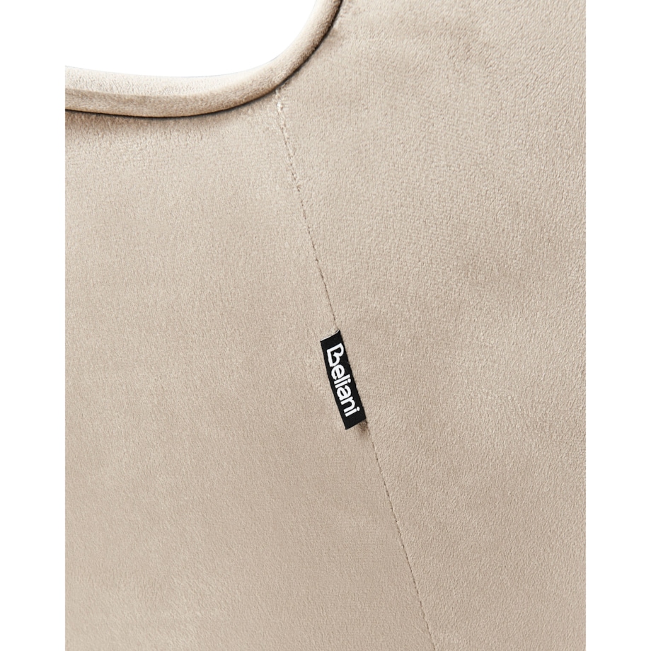 Fotel uszak VARBERG Welur Beżowy