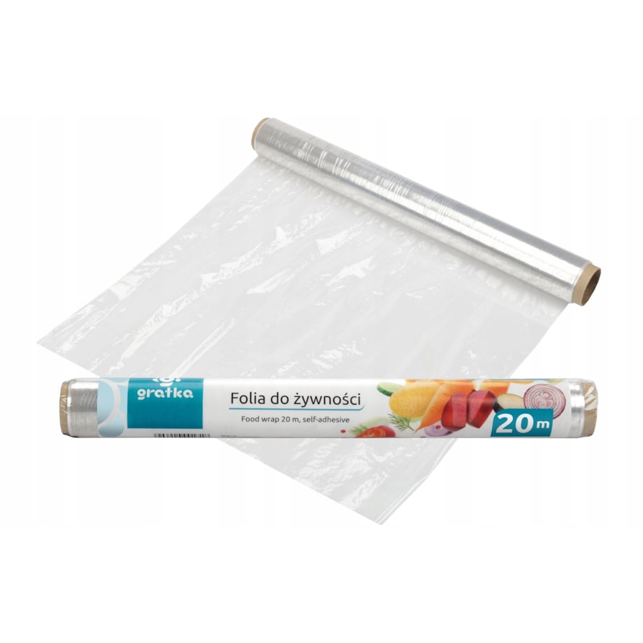 FOLIA SPOŻYWCZA DO ŻYWNOŚCI jedzenia bezbarwna 20 m kuchenna