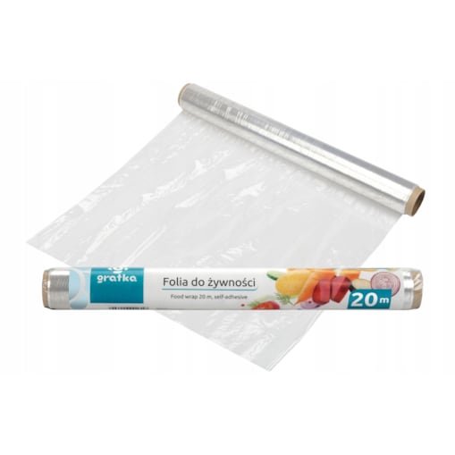 FOLIA SPOŻYWCZA DO ŻYWNOŚCI jedzenia bezbarwna 20 m kuchenna