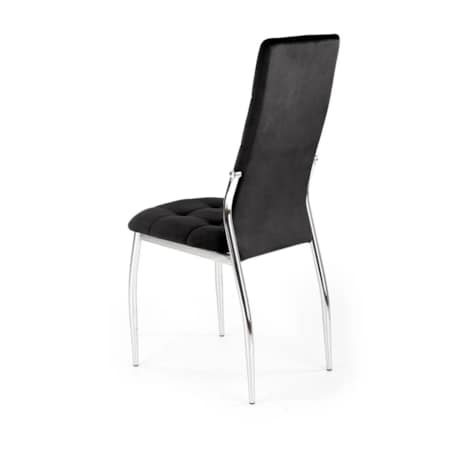 Krzesło tapicerowane K416 VELVET czarne