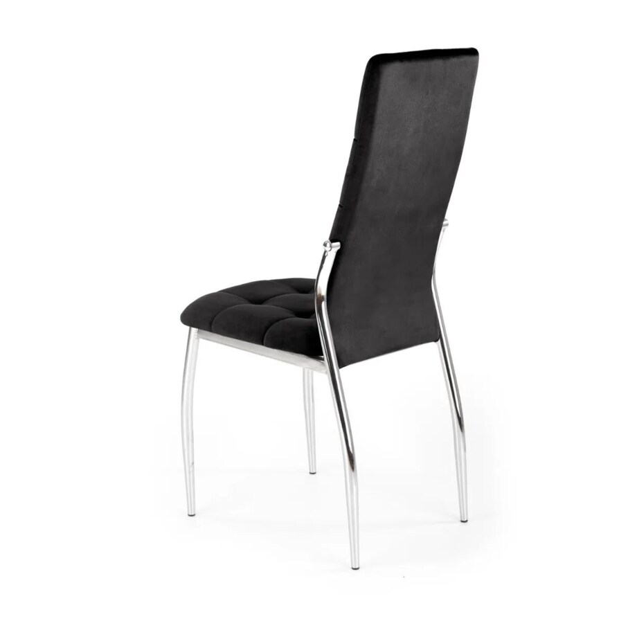 Krzesło tapicerowane K416 VELVET czarne