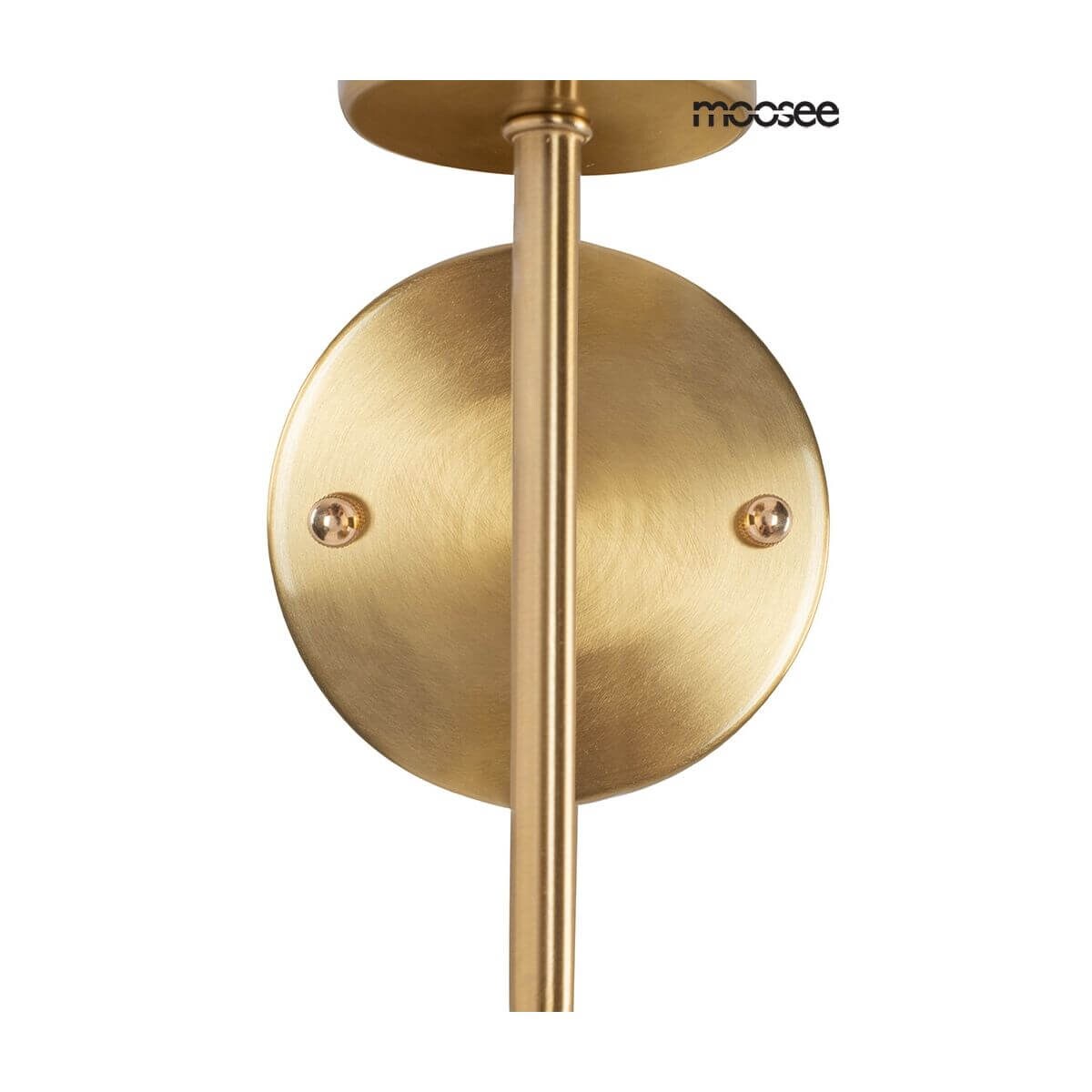 Elegancki kinkiet salonowy Torch glamour złoty crystal