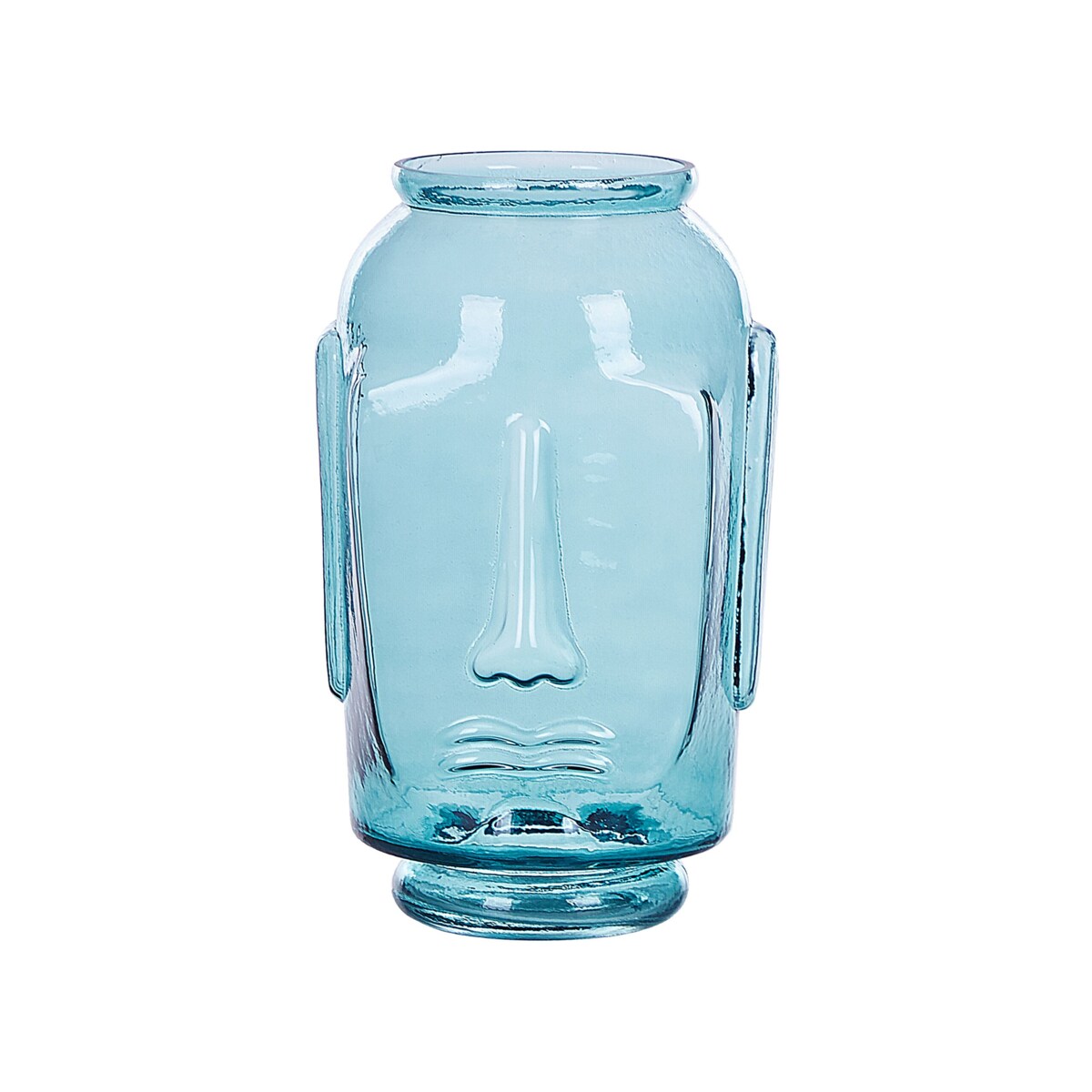 Wazon na kwiaty szklany niebieski SAMBAR