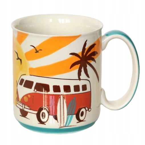 Ceramiczny kubek z uchwytem SUNRISE do kawy herbaty czekolady 450ml - prezent upominek dla kobiety faceta babci dziadka mamy taty dziewczyny chłopaka