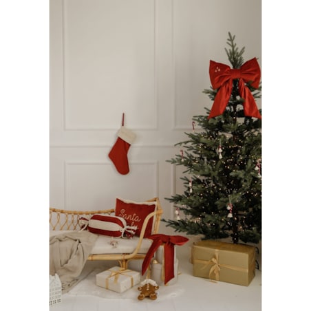 Kokarda Świąteczna Delux Carmin Red - L