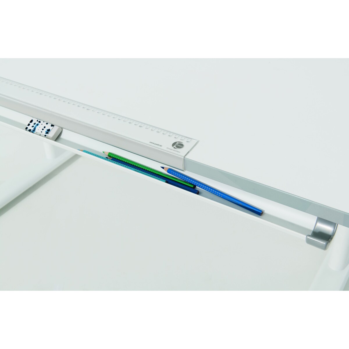 Biurko regulowane 130cm kredowa biel-szary Paidi DIEGO GT