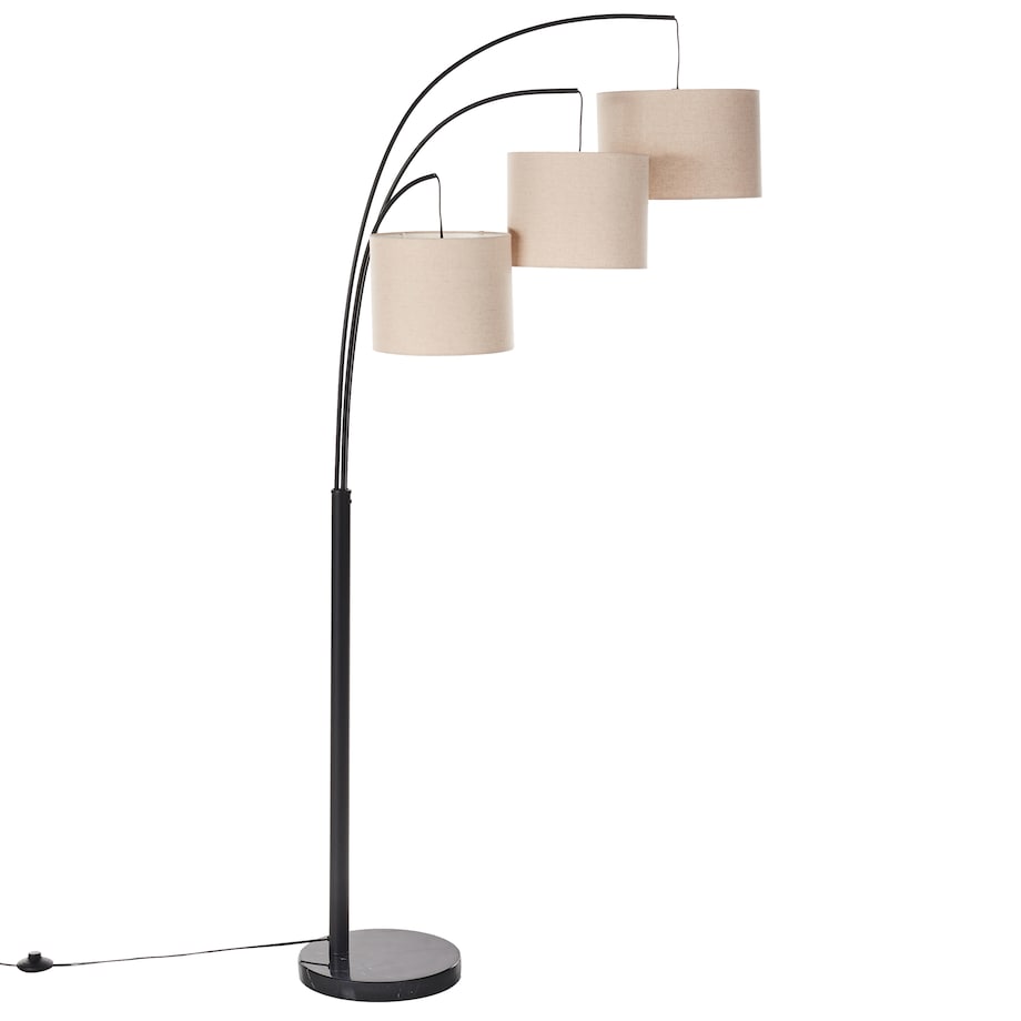 Lampa podłogowa CARONI Len Beżowy