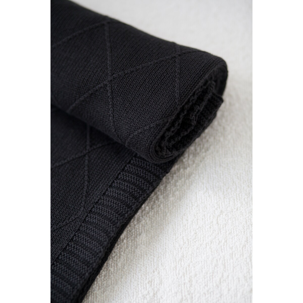 Pled romby grafitowy, 130 x 160 cm, La Manta