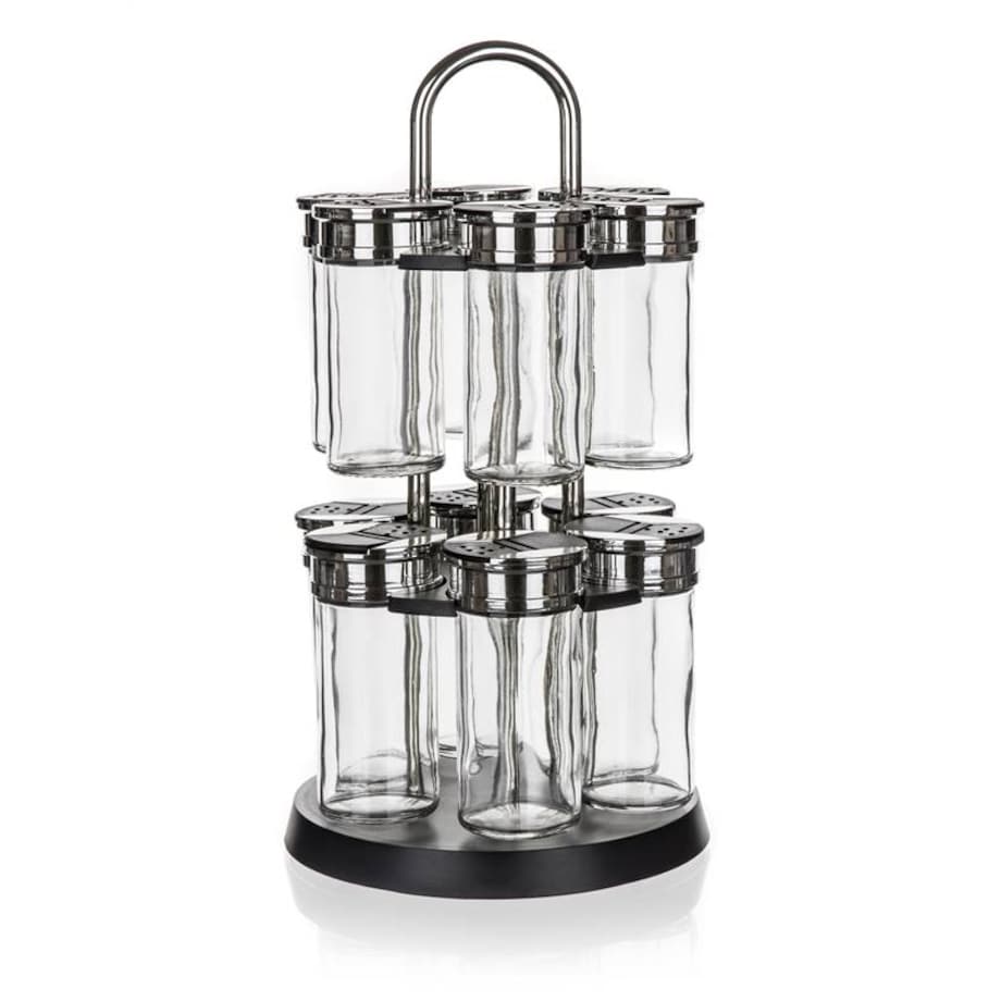 DUŻY ZESTAW NA PRZYPRAWY pojemniki słoiczki PRZYPRAWNIKI solniczka box