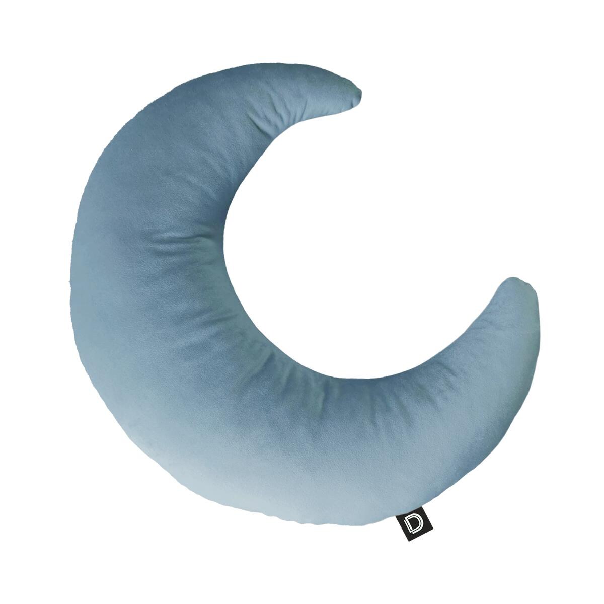 Poduszka księżyc VELVET VE2260 | błękitny