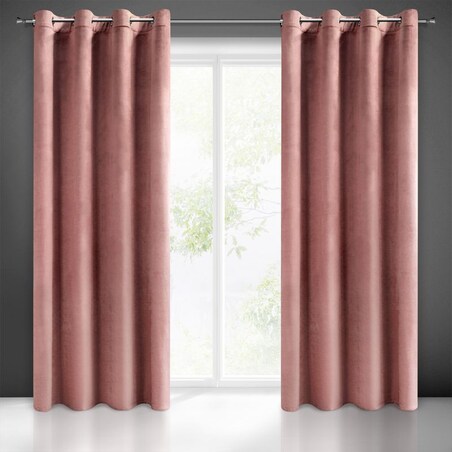 Zasłona Półzaciemniająca Kółka Welurowa Welwet Velvet Aksamitna Gładka