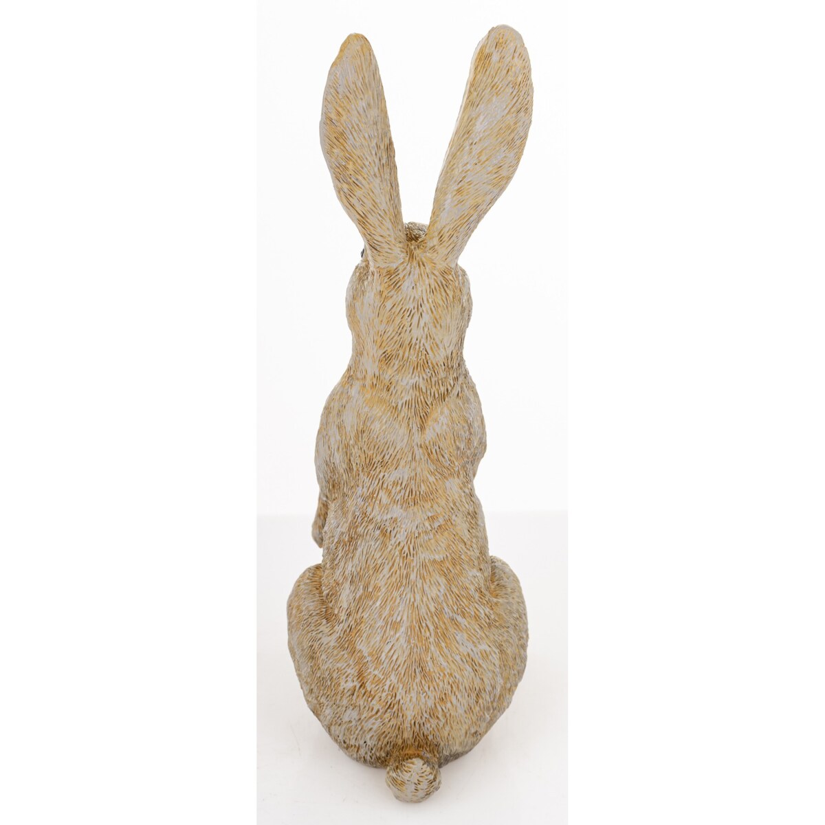 Dekoracja - szary królik 23,5x8x10,5 cm LEONIO