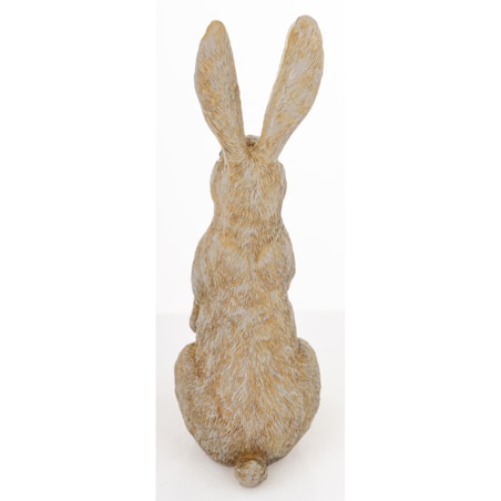 Dekoracja - szary królik 23,5x8x10,5 cm LEONIO