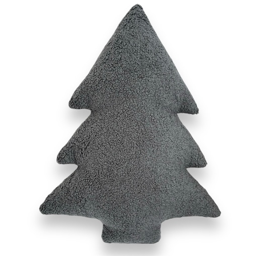 Poduszka Choinka boucle szara