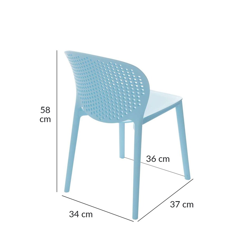 Krzesełko dziecięce Pico II light blue, 36x38x59cm