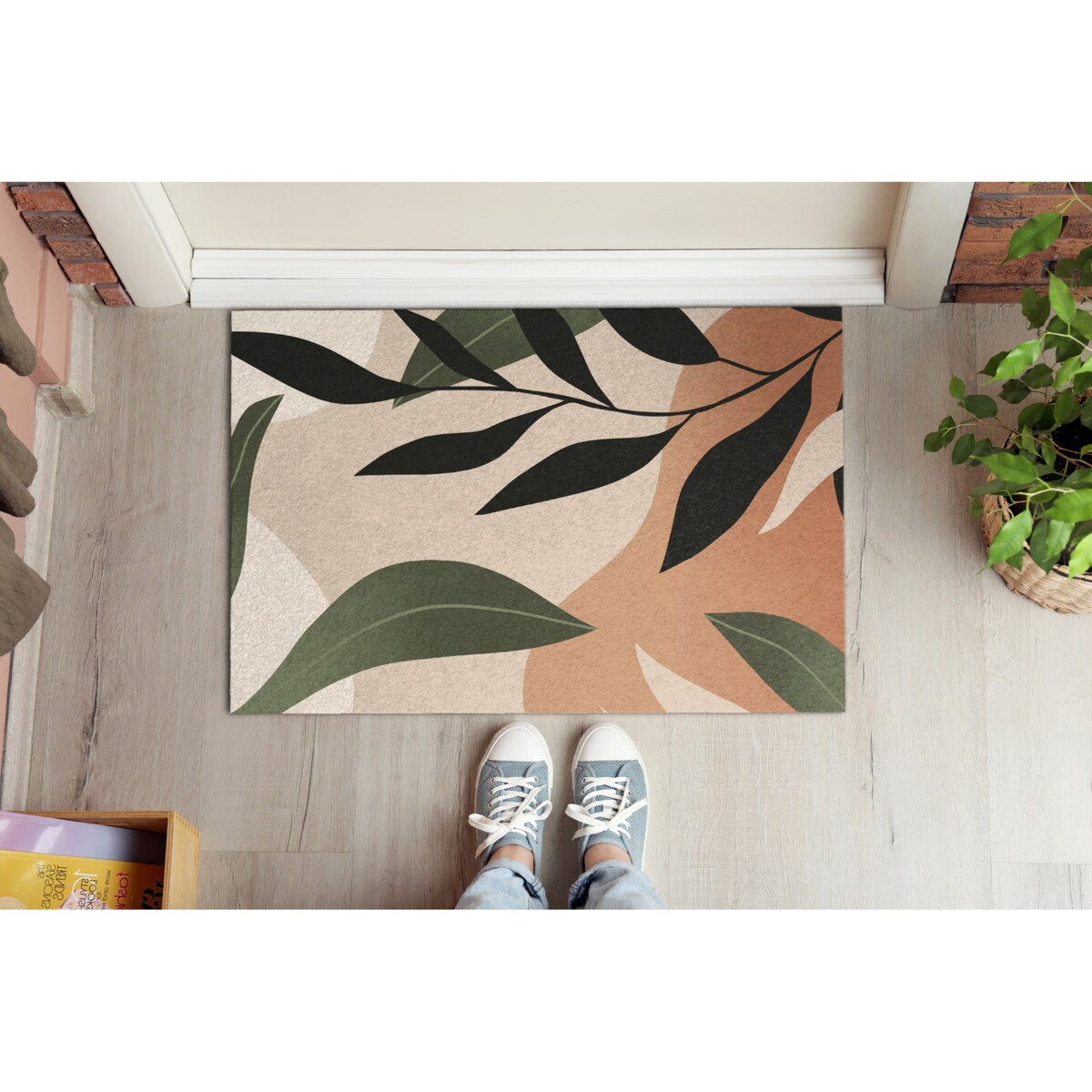 Wycieraczka do wnętrz Tropikalna abstrakcja 90x60 cm