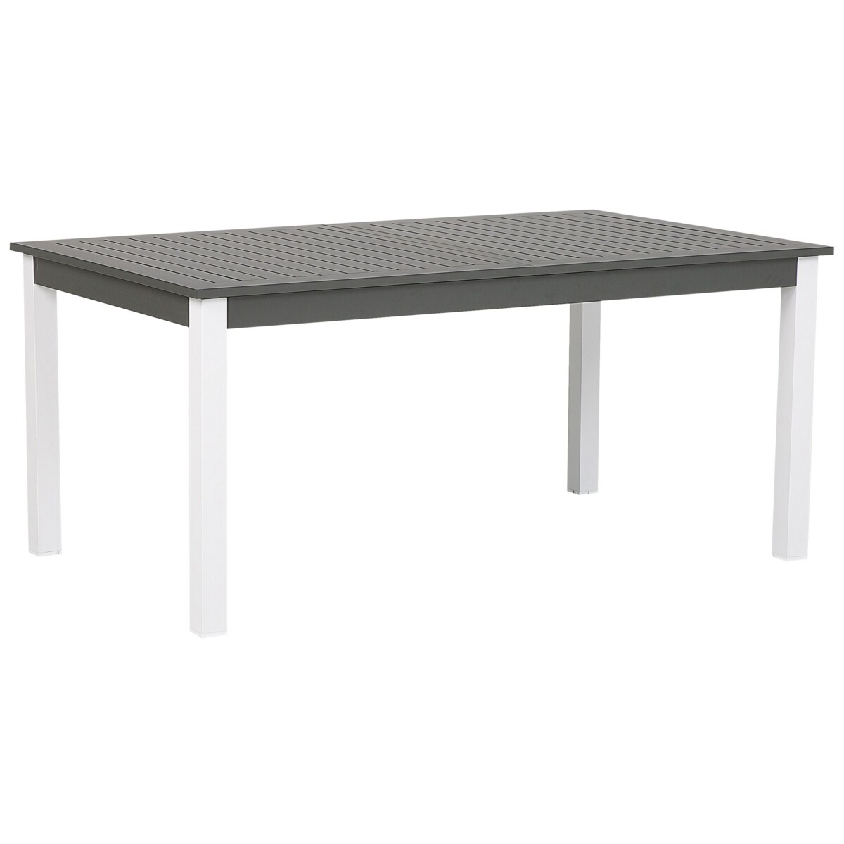 Zestaw ogrodowy dla 8 osób PANCOLE z poduszkami Metal Szary