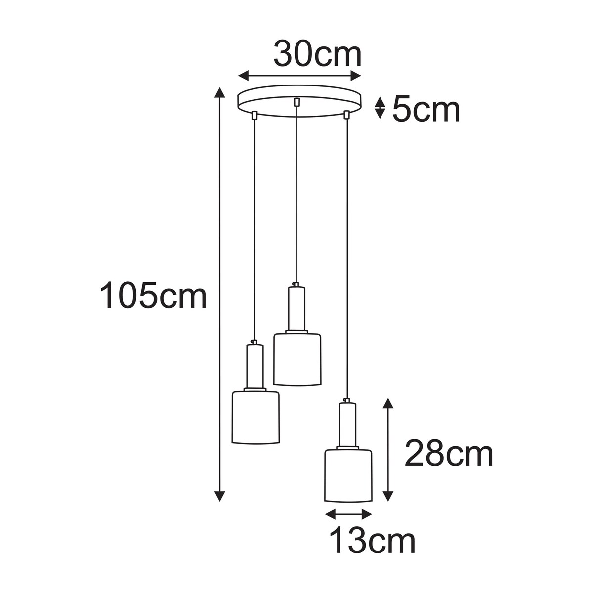 Lampa wisząca K-5878 z serii AIGO