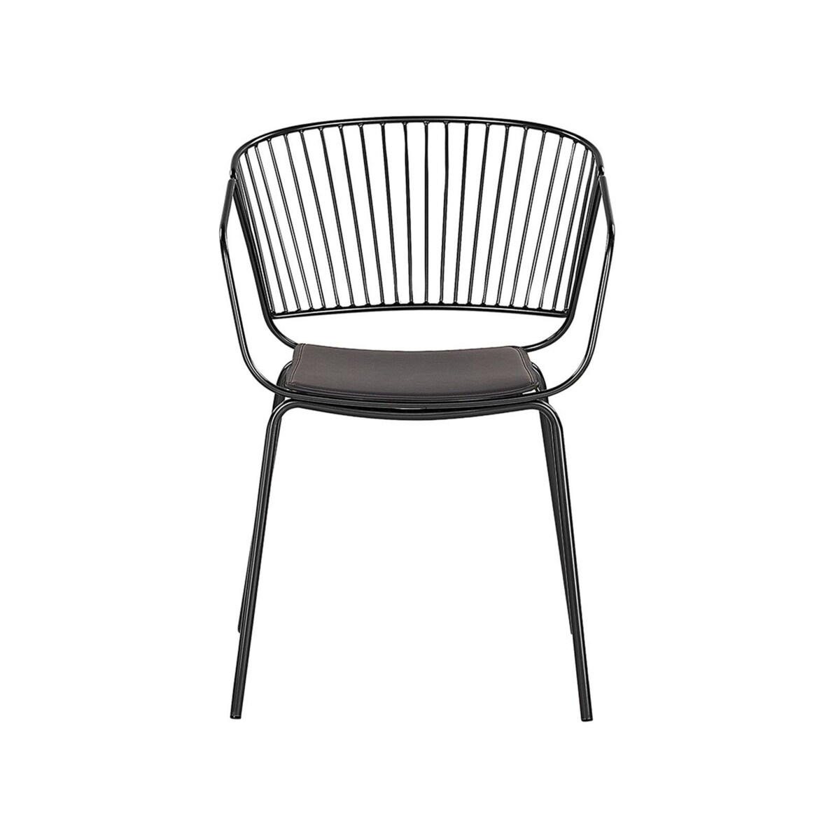 Zestaw 2 krzeseł do jadalni czarny RIGBY