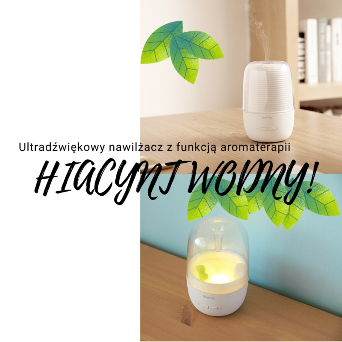 Lampka nocna USB z nawilżaczem powietrza