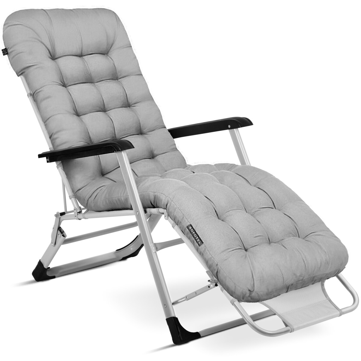 Leżak ogrodowy grawitacyjny z poduszką Sofotel składany fotel na taras balkon