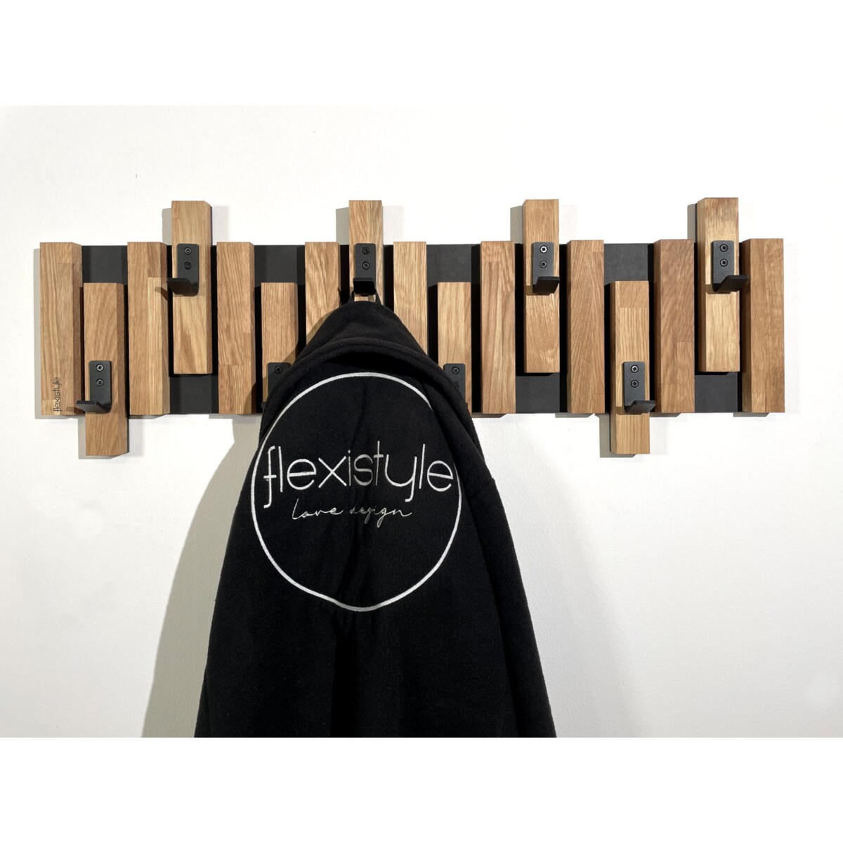 Wieszak ścienny na ubrania Lamele Mini 80cm