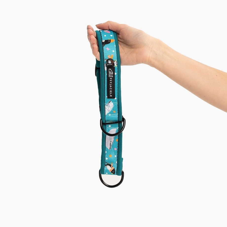 Obroża półzaciskowa SUPER SOFT "Łot de fok" - Szerokość taśmy: 38mm, Rozmiar: M