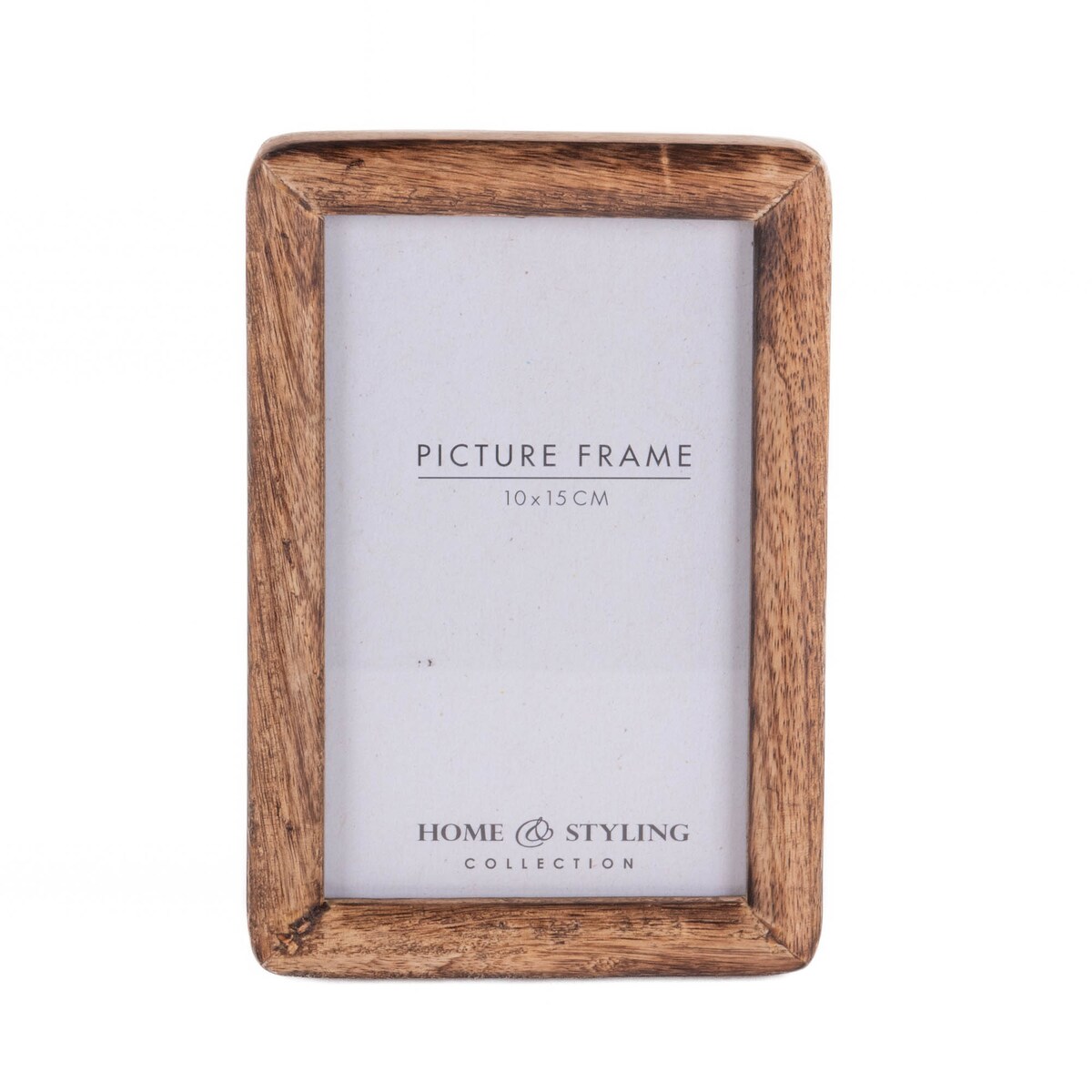 Drewniana ramka na zdjęcie, stojąca, z drewna mango, 10 x 15 cm